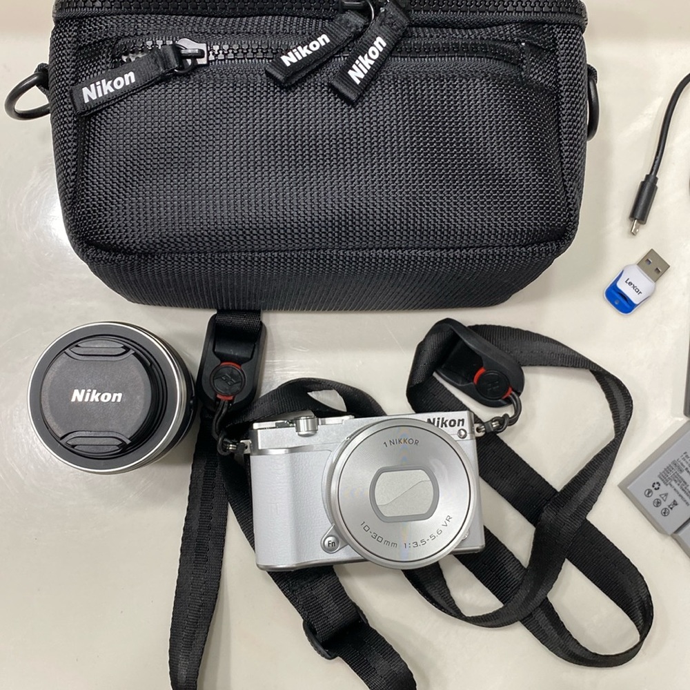 Nikon 1 J5 Mirrorless Digital Camera With 30-110Mm Lens Zoom  (White/Silver)